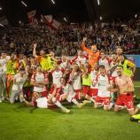 Beim FC Südtirol herrschte nach Spielende grenzenloser Jubel. © FC Südtirol
