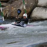 Carolin Schaller on the Adige River.