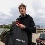 Damian Clara beim Abflug aus Anaheim nach Las Vegas. © Anaheim Ducks