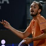 Daniil Medvedev war zum Scherzen aufgelegt. © APA/afp / FILIPPO MONTEFORTE