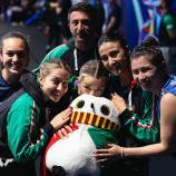 Debora Vivarelli (mitte) und Giorgia Piccolin (2.v.r.) standen bei der WM im Einsatz. © ITTFWORLD / WTT
