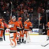 Die Anaheim Ducks verabschiedeten sich von ihren Fans. © APA / SEAN M. HAFFEY
