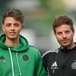 Les Sud-Tyroliens Fabian Lantschner (à droite) et Adrian Lechl ont écrit un conte de fées avec Wacker Innsbruck. © Daniel Schönherr