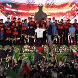 Iran's selection was given a gloriously rousing send-off. © ANSA / ABEDIN TAHERKENAREH