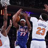 Kein Durchkommen für Philadelphia: New York marschiert unaufhaltsam. © APA / AL BELLO