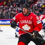 Sidney Crosby  läuft in der Schweiz für Kanada auf. © APA/afp / JONATHAN NACKSTRAND