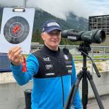 Frauen-Coach Egil Gjelland bei seinem ersten Trainingseinsatz heute in Antholz. © SN/privat