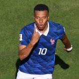 Kylian Mbappe feierte mit Frankreich einen Auftaktsieg. © APA/afp / ANGELA WEISS