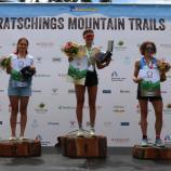Silvia Eisensteicken (Mitte) kletterte auf das Siegeretreppchen. © Sportissimus