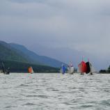 Am Reschensee fand eine Regatta statt.