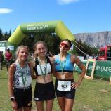 Das Podest der Frauen: Alessia Scaini, Greta Haselrieder und Manuela Serra. © Sportissimus