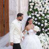 Gianluigi Donnarumma und „seine“ Alessia nach der Hochzeitszeremonie. © ANSA / DONATO FASANO