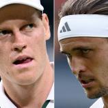 Kämpfen um den Wimbledon-Titel: Jannik Sinner (links) und Alexander Zverev. © APA/afp / KIRILL KUDRYAVTSEV, HENRY NICHOLLS