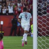 Milans neuer Knipser Goncalo Ramos brachte Portugal ins Achtelfinale. © ANSA / MIGUEL A. LOPES