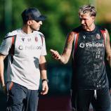 Neu-Trainer Domenico Tedesco (l.) mit Federico Bernardeschi.