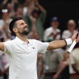 Novak Djokovic gewann das beste Match des Turniers. © APA/afp / HENRY NICHOLLS