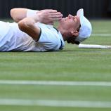 So jubelte Sinner nach seinem Triumph. © APA/afp / KIRILL KUDRYAVTSEV