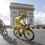 Tadej Pogacar fuhr zu seinem fünften Tour-Gesamtsieg. © ANSA / GUILLAUME HORCAJUELO