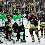 Cole Bardreau & Co. treffen auf Olimpija Ljubljana. © HC Pustertal/I. Foppa