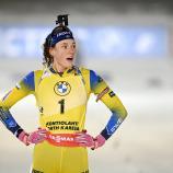 Hanna Öberg  ist schwanger. © APA/afp / ANTTI AIMO-KOIVISTO