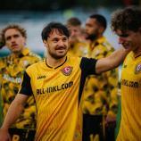 Hat gut lachen: Simon Straudi zog im DFB-Pokal mit Dynamo Dresden eine Runde weiter. © Social Media