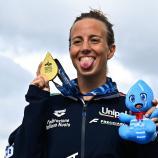 Nach Gold über fünf Kilometer konnte Ginevra Taddeucci auch im Knockout-Sprint überzeugen. © APA/afp / JULIEN DE ROSA
