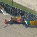 Charles Leclercs Rennen endete nach wenigen Runden. © Screenshot