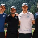 Die frischgebackenen Italienmeister Alex Verginer, Eric Fantazzini, Patrick Baumgartner und Robert Mircea © fisi