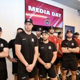 Die neuen HCB-Spieler präsentierten sich beim Media Day in der Sparkasse Arena. © DLife