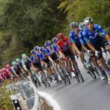 Die Radprofis haben bei der Vuelta mit heißen Temperaturen zu kämpfen. © ANSA / JAVIER LIZON