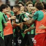 Domenico Berardi & Co. sind eine Runde weiter. © ANSA / SERENA CAMPANINI