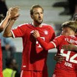 Harry Kane glänzte als Bayern-Torschütze. © APA/afp / INA FASSBENDER