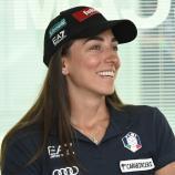 Italiens erfolgreichste Biathletin, Lisa Vittozzi, ist bester Laune. © DLife/Groppo