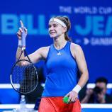 Tschechiens Starspielerin Karolina Muchova steht im Finale des Billie Jean King Cup. © APA/afp / -