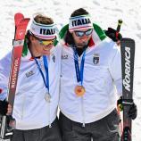 Giovanni Franzoni and Dominik Paris at the 2026 Olympic Games. © APA/afp / FABRICE COFFRINI