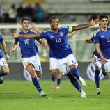 Italien-Kapitän Cher Ndour bejubelt sein Traumtor. © FIGC
