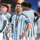 Lionel Messi revêt pour la dernière fois le maillot de l'équipe nationale argentine. © APA/afp / PATRICIA DE MELO MOREIRA