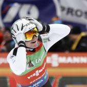 Domen Prevc set a new world record in Planica. © ANSA / ANTONIO BAT
