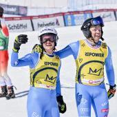 Yanick Gunsch (rechts) gewann gemeinsam mit Jole Galli eine WM-Medaille. © ANSA / GIAN EHRENZELLER