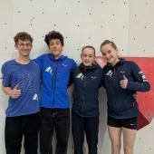 Samuel Pernthaler, Fritz Engele, Leonie Hofer, and Matilda Moar (from left to right). © AVS