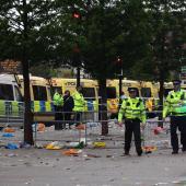 Police at the crime scene. © ANSA / ADAM VAUGHAN