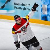 Luka Haudum a réussi son penalty. © APA/afp / JONATHAN NACKSTRAND