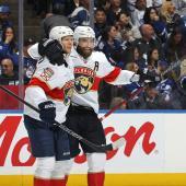 À peine 48 heures après leur victoire en quart de finale contre Toronto, les Panthers ont de nouveau célébré. © APA / CLAUS ANDERSEN