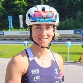 Lisa Vittozzi at the training camp in Ruhpolding. © Christoph Niederkofler