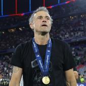 Luis Enrique dedicated the victory to his daughter. © ANSA / CHRISTOPHER NEUNDORF