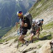 Patrick von Känel and his team climb Mont Blanc. © Vitek Ludvik