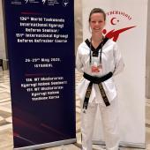 Sigune Stockner beams into the camera. © Zadra Fighting
