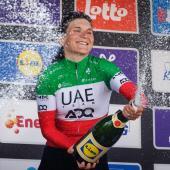 Elisa Longo Borghini has taken the crown. © ANSA / OLIVIER MATTHYS
