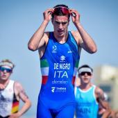 Euan De Nigro, triathlete from Brixen. © Janos M Schmidt