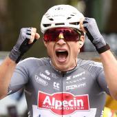Jasper Philipsen won the first stage of the Tour de France 1. © APA/afp / ANNE-CHRISTINE POUJOULAT